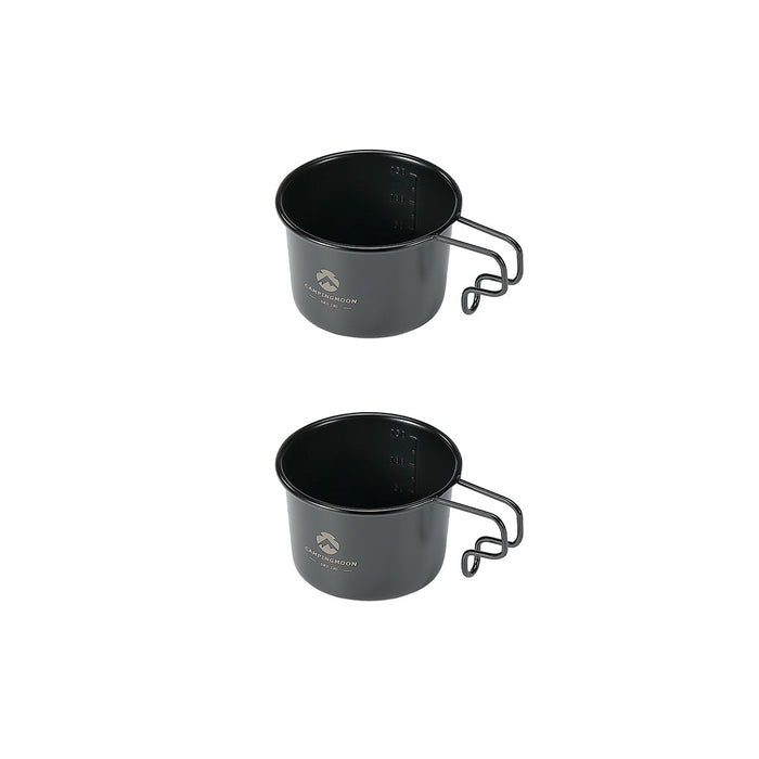 BKS-180-2P Premium Solo Coffee Mug, Black, 5.3 fl oz (160 ml), Set of 2