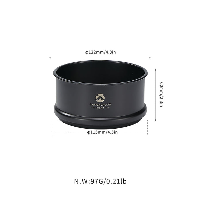 BKS362 Premium φ4.7-Inch Mini Steamer for Sierra Cup, Durable 304 Stainless Steel, Black