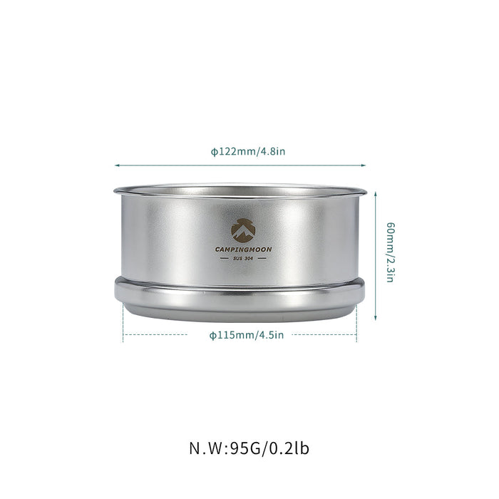 S362 Premium φ4.7-Inch Mini Steamer for Sierra Cup, Durable 304 Stainless Steel