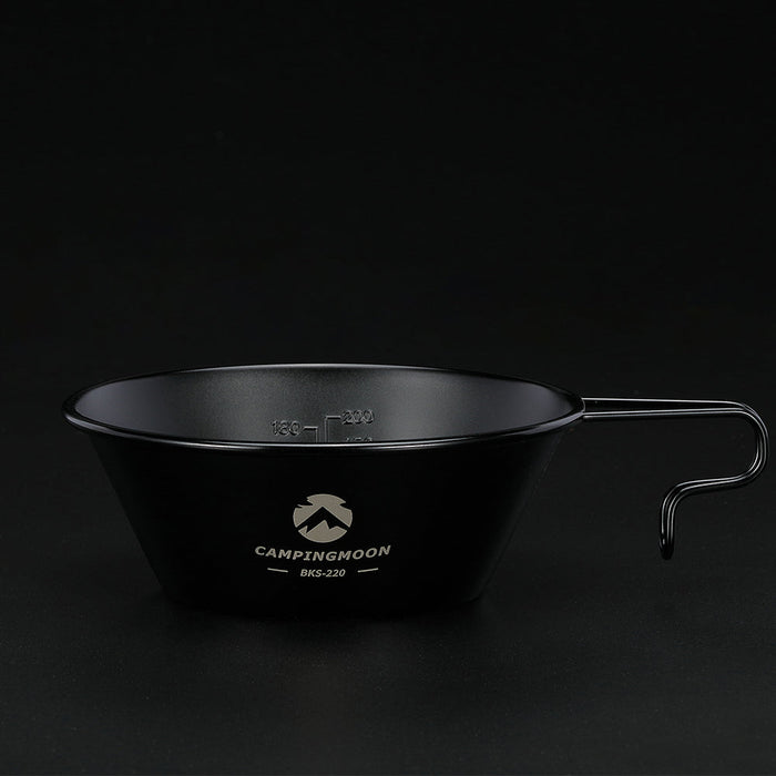 BKS-220-2P 2-Piece Stainless Steel Sierra Cup, 10oz (310ml), Black