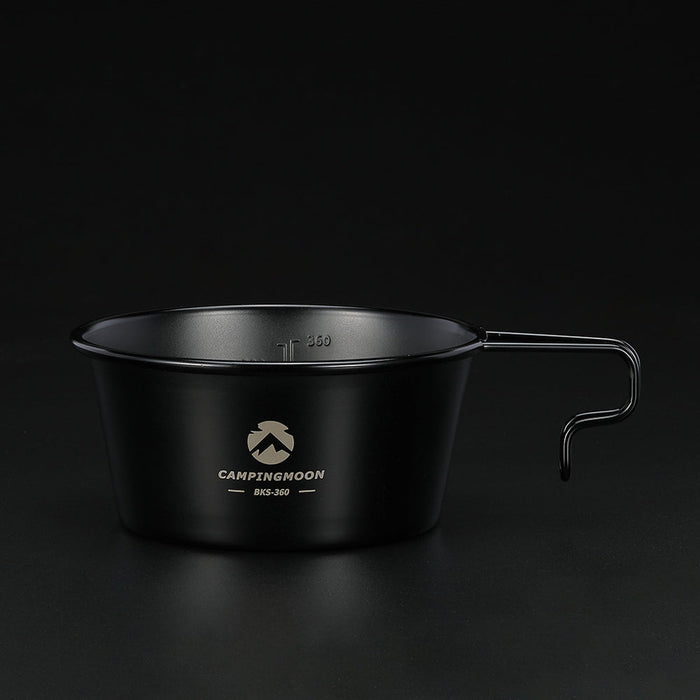 BKS-360-2P 2-Piece Stainless Steel Deep Sierra Cup, 15oz (450ml), Black