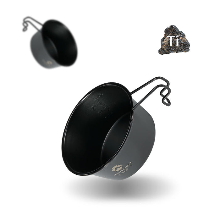 BKS-360-2P 2-Piece Stainless Steel Deep Sierra Cup, 15oz (450ml), Black