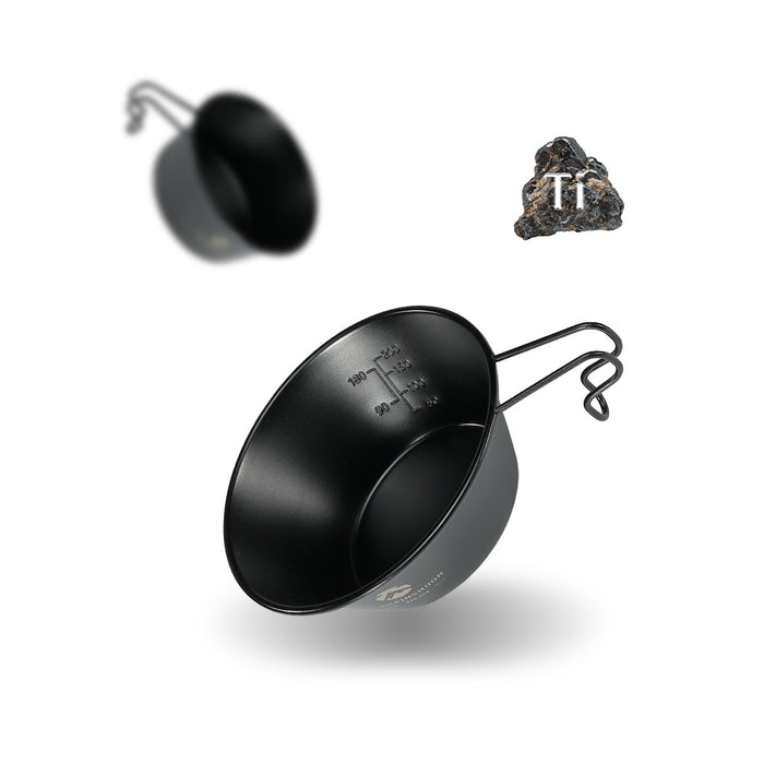 BKS-220-2P 2-Piece Stainless Steel Sierra Cup, 10oz (310ml), Black