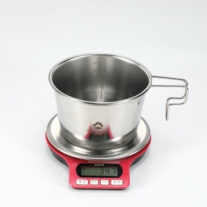 S369 Deep Sierra Cup 600ml, Stainless Steel for Outdoor Camping