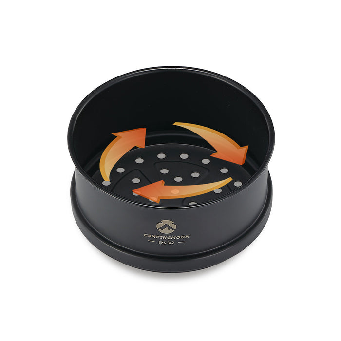 BKS362 Premium φ4.7-Inch Mini Steamer for Sierra Cup, Durable 304 Stainless Steel, Black