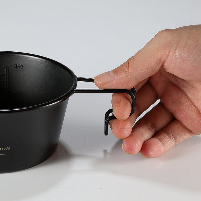 BKS-220-2P 2-Piece Stainless Steel Sierra Cup, 10oz (310ml), Black