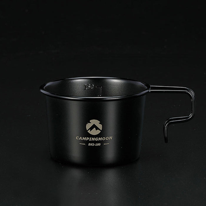 BKS-190-2P 2-Piece 304 Stainless Steel Camping Mug, 7oz (210ml), Black