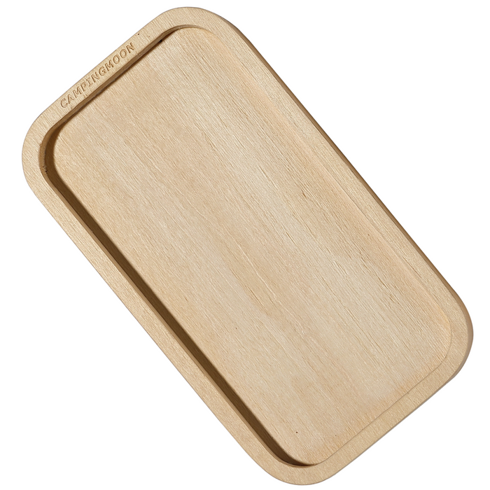 YM-1609 Wooden Cutting Board for Mess Tin - 6'' Pot Holder & Plate