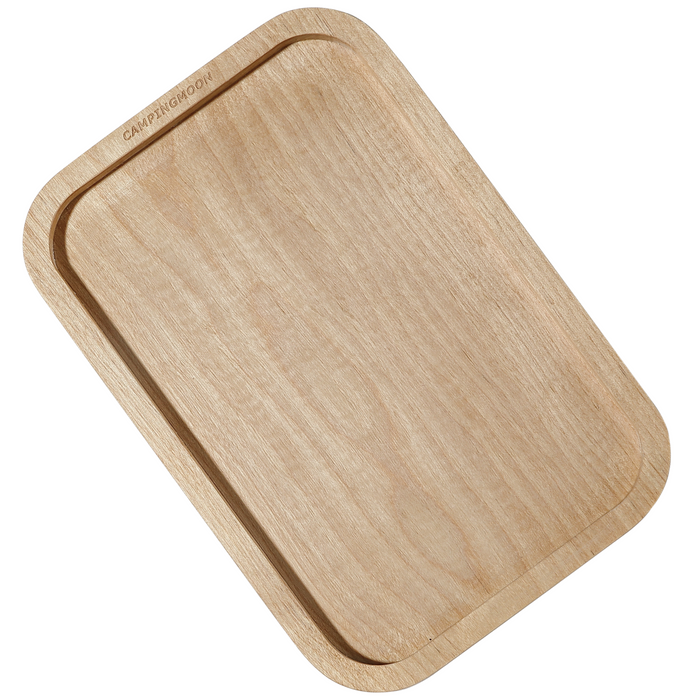 YM-2013 Wooden Cutting Board for Mess Tin - 7.2'' Pot Holder & Plate