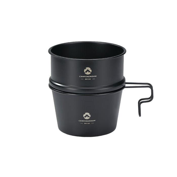 BKS369 Deep Sierra Cup 600ml, Stainless Steel, Black for Outdoor Camping