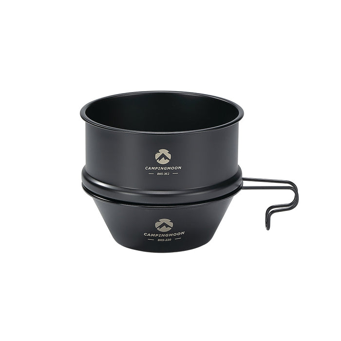 BKS362 Premium φ4.7-Inch Mini Steamer for Sierra Cup, Durable 304 Stainless Steel, Black