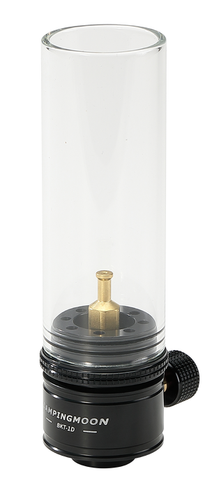 BKT-1D15 Black Gas Candle Camping Lantern - Mini & Portable