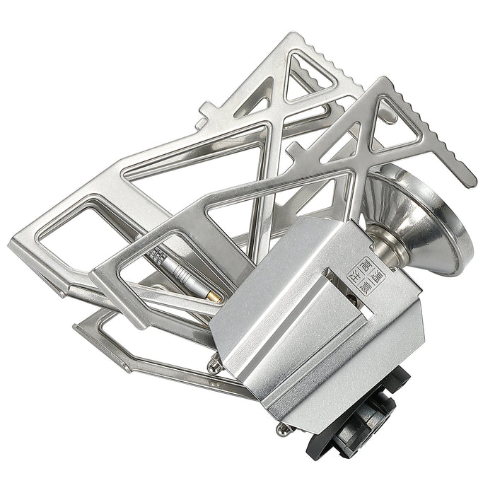 XD-3-NE Butane Camping Stove, Lightweight, Foldable, Pressure Stabilizer, Stainless Steel