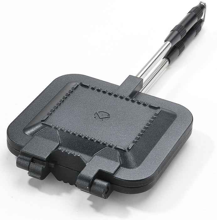 BKTT-1315 Sandwich Maker Hot Sand Single Burner Gas Fire Open Fire Compact Aluminum Black