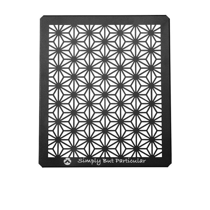 T-2309-C Black Aluminum Field Rack Connecting Top Plate - Half Size with Leaf Design