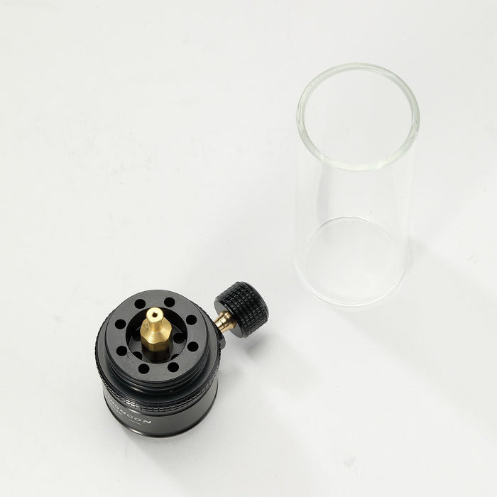 BKT-1D Black Gas Candle Lantern - Mini & Portable for Backpacking