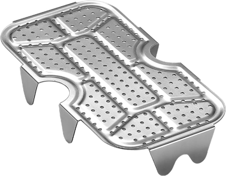 1609-W Multi-Purpose Camping Steam Tray - Compact Stainless Steel Rack for Mess Tins