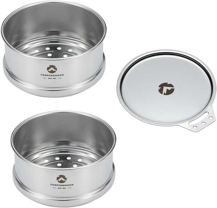 S362-2P-SG cs φ4.7-Inch Mini Steamer for Sierra Cup 304 Stainless Steel w/Lid