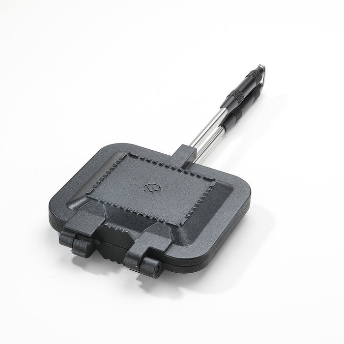 BKTT-1315 Sandwich Maker Hot Sand Single Burner Gas Fire Open Fire Compact Aluminum Black