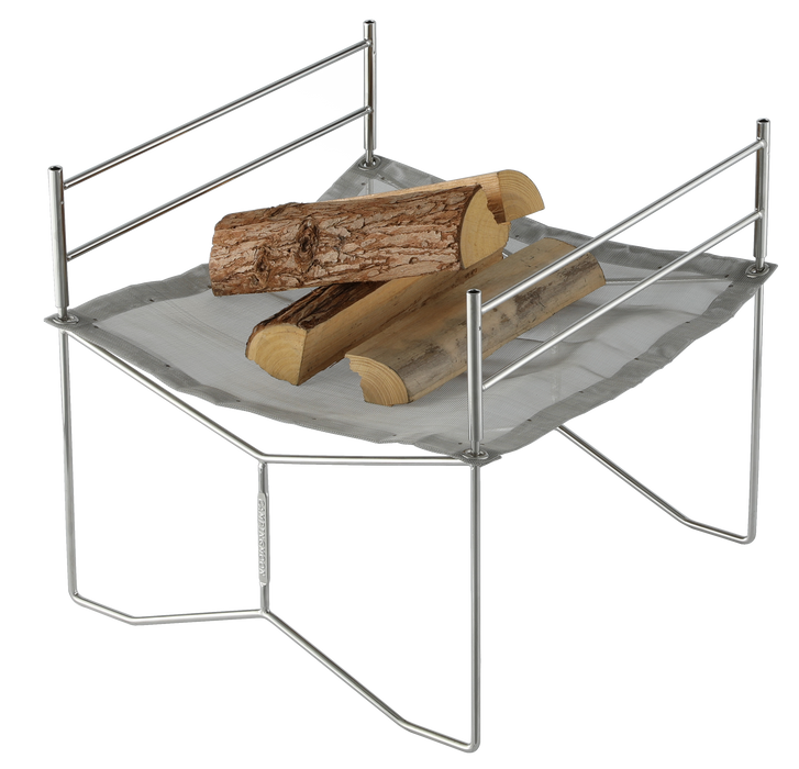 SOLO-201 Stainless Steel Bonfire Stand, B4 Type, with Canvas Case