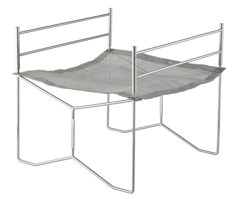 SOLO-201 Stainless Steel Bonfire Stand, B4 Type, with Canvas Case