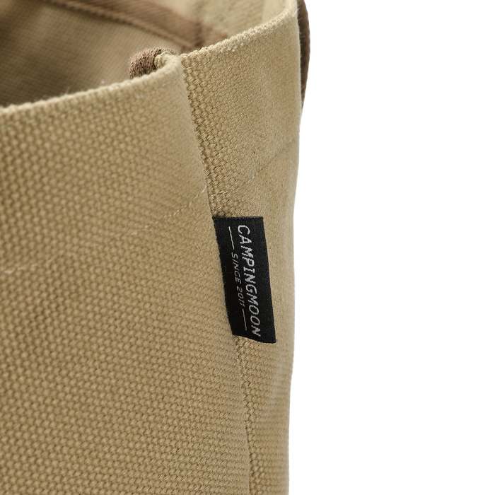 B-189 Open Top Canvas Tote Bag Long Handle Camping Gear Storage Case