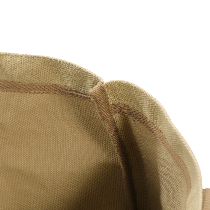 B-189 Open Top Canvas Tote Bag Long Handle Camping Gear Storage Case