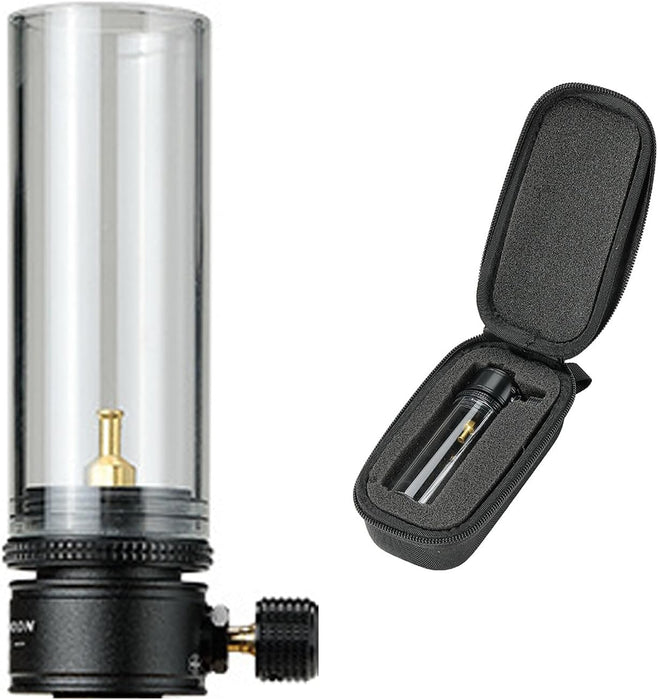 BKT-1D Black Gas Candle Lantern - Mini & Portable for Backpacking