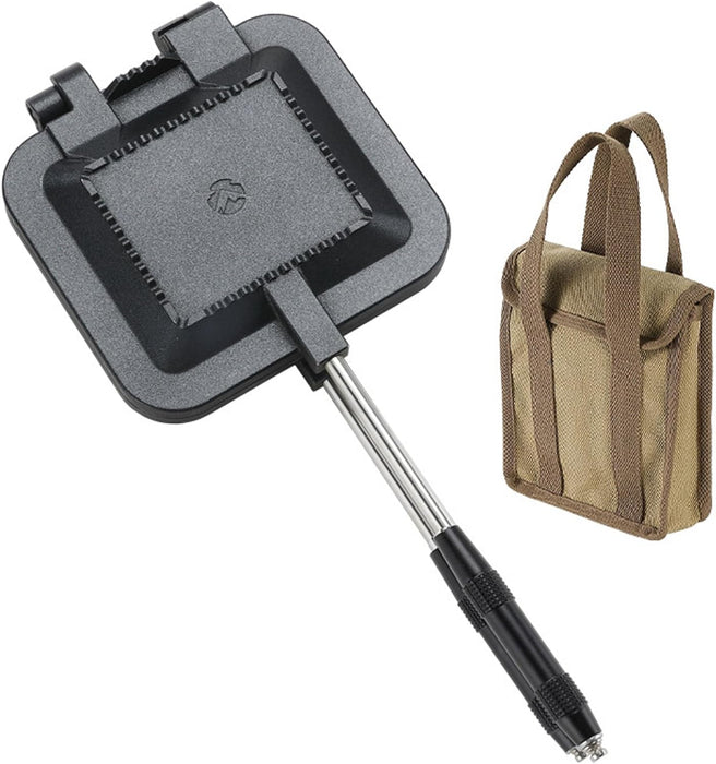TT-1315 (Black w/bag) Sandwich Maker – Hot Sand Single, Aluminum, for Gas Stove & Open Fire