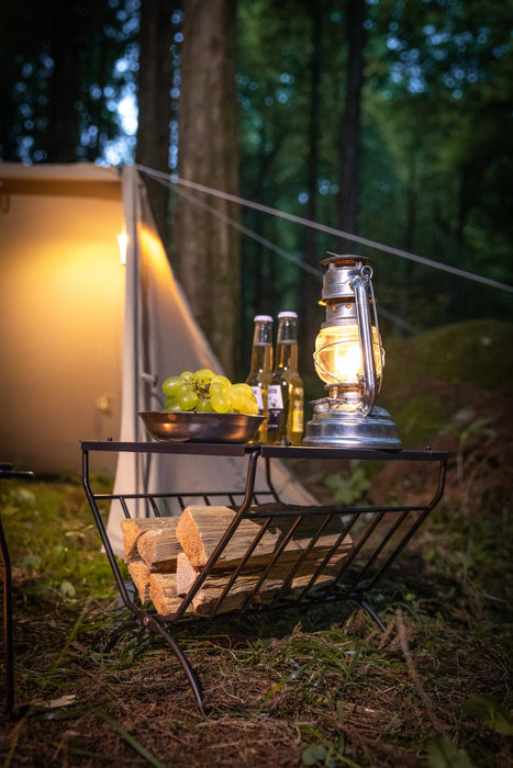 T-285A Small Decorative Firewood Rack Log Rack Indoor Outdoor Steel Log Rack T-285