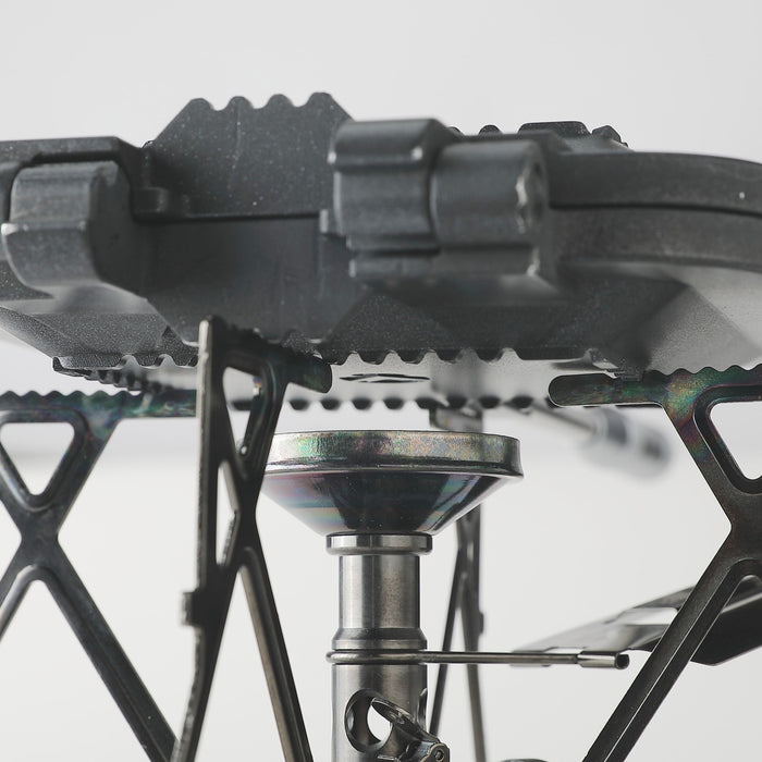 BKTT-1315 Sandwich Maker Hot Sand Single Burner Gas Fire Open Fire Compact Aluminum Black