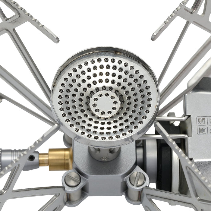 XD-3-NE Butane Camping Stove, Lightweight, Foldable, Pressure Stabilizer, Stainless Steel
