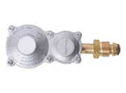 PZ-102 20lb to 1lb Propane Tank Converter, Solid Brass Steak Saver Adapter