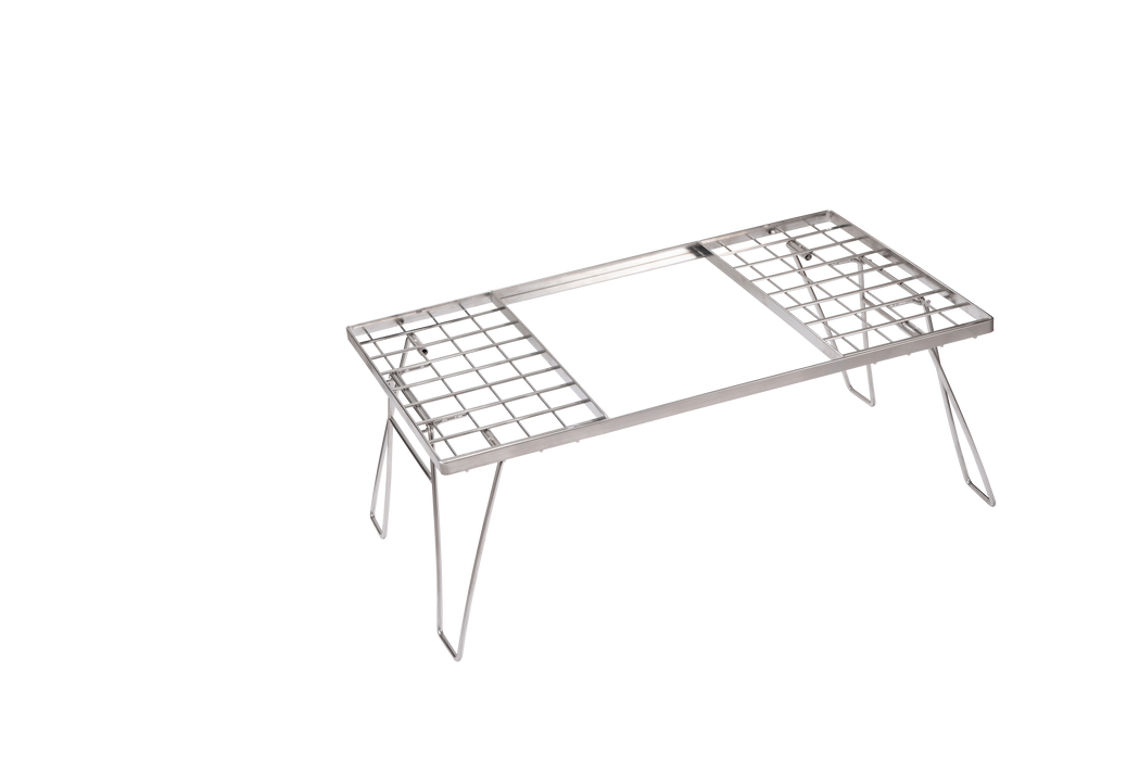 CK-1 Camping IGT Grill Table Foldable w/Storage Bag Stainless Steel