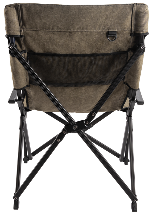 F-1003C-K Foldable Cotton Canvas Camping Chair – Low Style, Khaki
