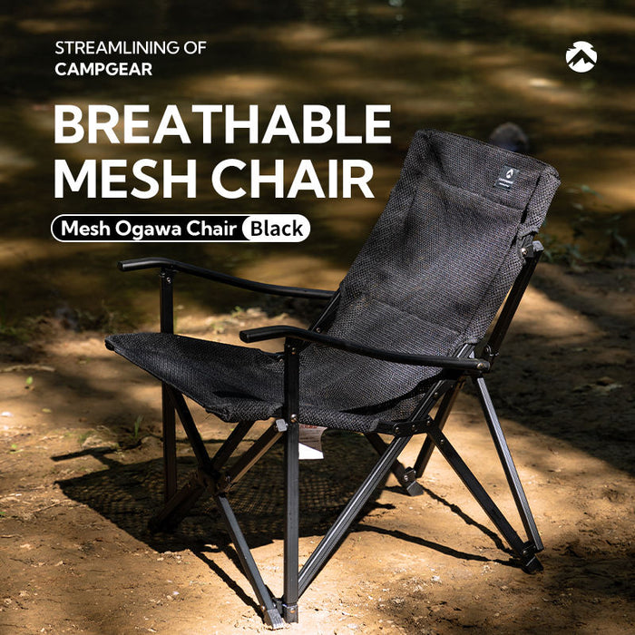 F-1003-WBK Portable Camping Foldable Picnic Breathable Chair Outdoor Durable Folding Metal Beach Fishing Chair Aluminum Alloy