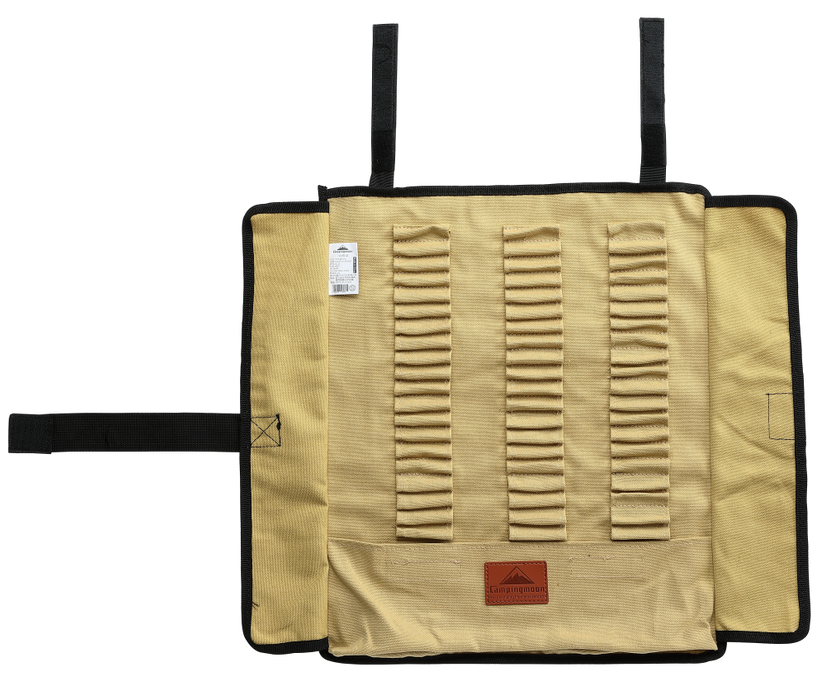 B135 Cotton Canvas Tent Stakes Storage Bag - Fits Stakes Up to 14'' in Beige