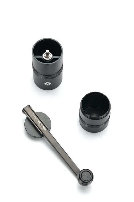 CC-115-BK Manual Coffee Grinder, Stainless Steel, Small, Black