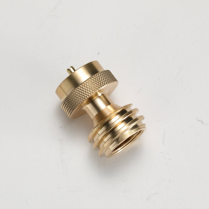 PZ-102 20lb to 1lb Propane Tank Converter, Solid Brass Steak Saver Adapter