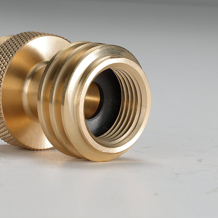 PZ-102 20lb to 1lb Propane Tank Converter, Solid Brass Steak Saver Adapter
