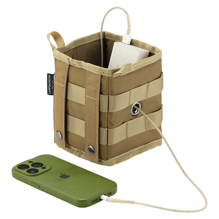 BG-1212 Storage Box Accessory Gear Organizer XS for Camping Chair Tactical Table Field Rack Coyote