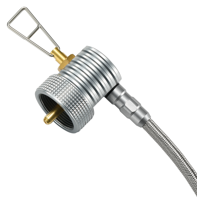 Z59-CB Propane to Butane Adapter with Regulator, Extend Hose, Aluminum