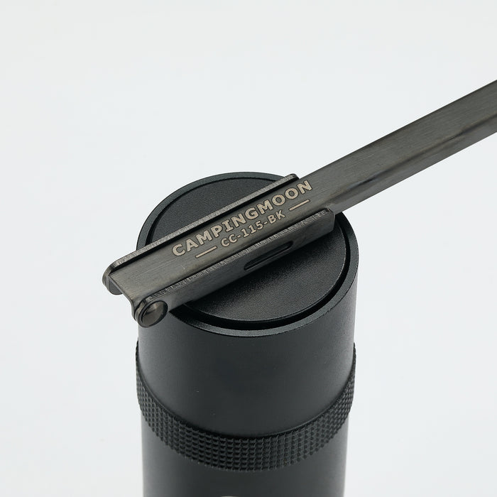 CC-115-BK Manual Coffee Grinder, Stainless Steel, Small, Black