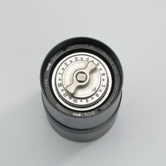 CC-115-BK Manual Coffee Grinder, Stainless Steel, Small, Black