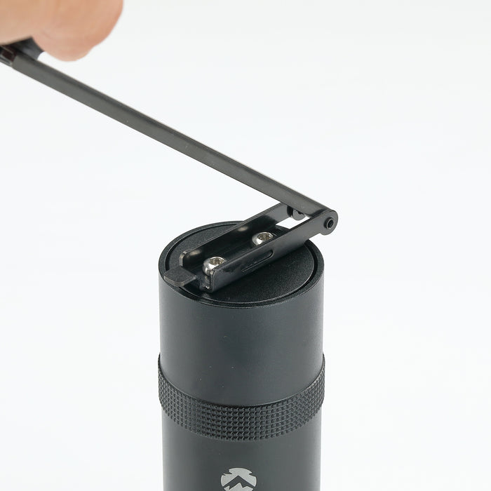 CC-115-BK Manual Coffee Grinder, Stainless Steel, Small, Black