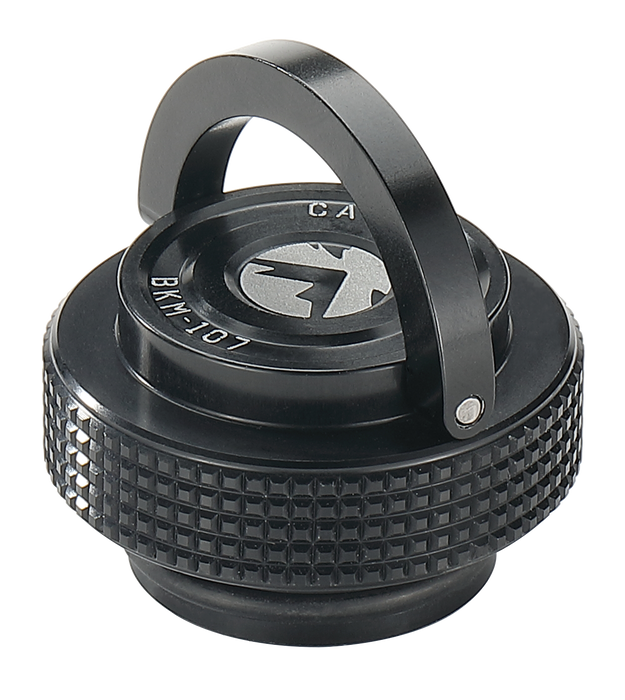 BKM-107 Cap Lid for Camping Gas Fuel Standard Canister with EN417 Lindal Valve Cassette Gas Can Black