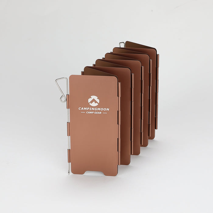 YD-8 10-Plate Foldable Camp Stove Windscreen with Storage Box