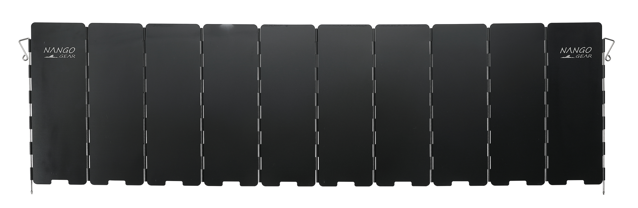 11351(YD-10) LONG-TYPE NANGOGEAR Aluminum Camp Stove Windscreen with Hard Case – Black, Lightweight & Portable for Outdoor Cooking