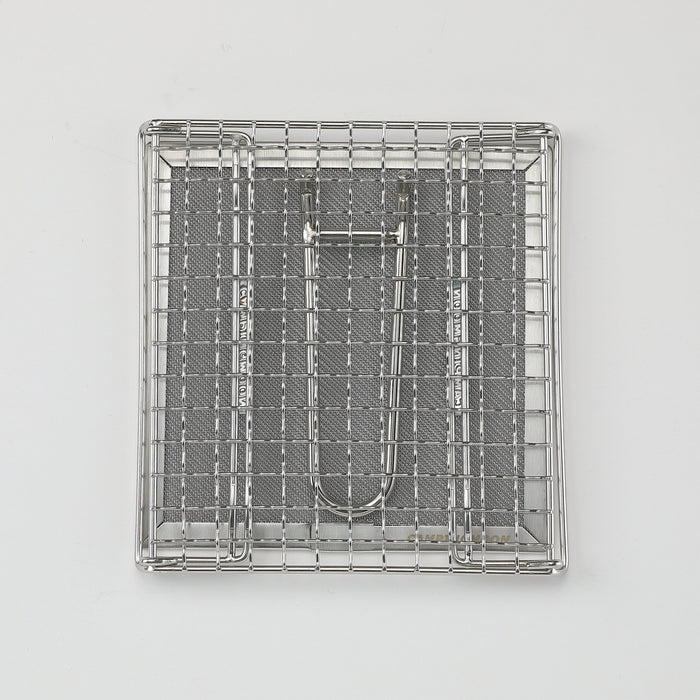 US-1312 Bread Toaster for Camping Stove Gas Fire 304 Stainless Steel Bread Toaster Small Size