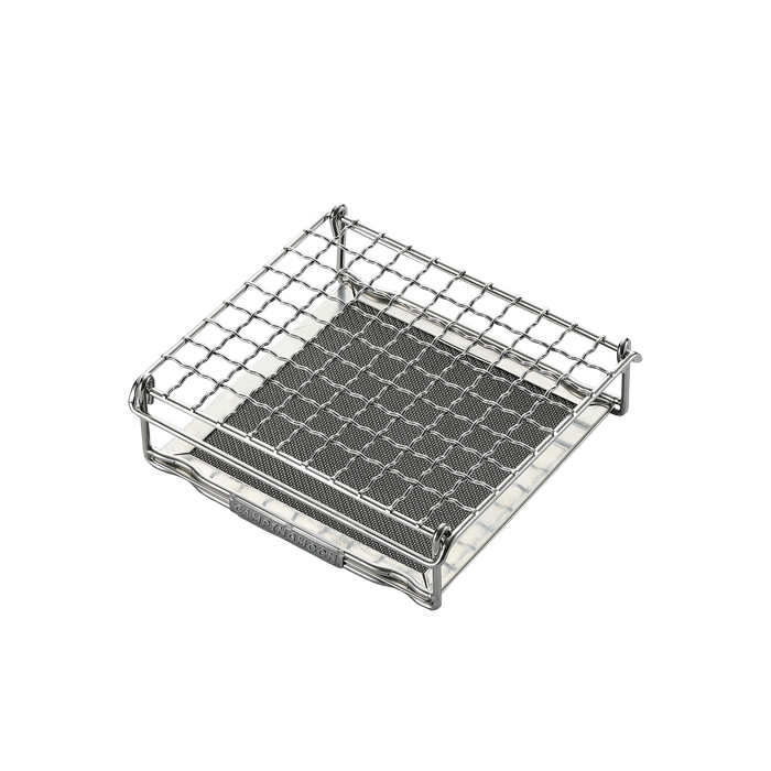 US-1312 Bread Toaster for Camping Stove Gas Fire 304 Stainless Steel Bread Toaster Small Size